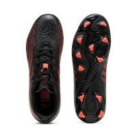 PUMA Future 9 Play Gras / Kunstgras Voetbalschoenen (MG) Kids Zwart Rood