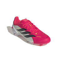adidas Predator Elite Gras Voetbalschoenen (FG) Kids Rood Wit Zwart