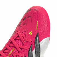 adidas Predator Elite Gras Voetbalschoenen (FG) Kids Rood Wit Zwart