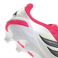 adidas Predator Elite Gras Voetbalschoenen (FG) Kids Rood Wit Zwart