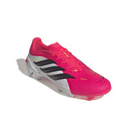 adidas Predator League Gras Voetbalschoenen (FG) Rood Wit Zwart