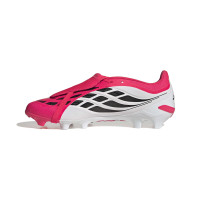 adidas Predator League FT Gras Voetbalschoenen (FG) Rood Wit Zwart