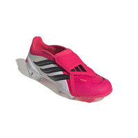 adidas Predator League FT Gras Voetbalschoenen (FG) Rood Wit Zwart