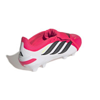 adidas Predator League FT Gras Voetbalschoenen (FG) Rood Wit Zwart