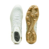 PUMA Future 9 Pro Gras / Kunstgras Voetbalschoenen (MG) Wit Goud
