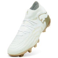 PUMA Future 9 Pro Gras / Kunstgras Voetbalschoenen (MG) Wit Goud