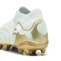 PUMA Future 9 Pro Gras / Kunstgras Voetbalschoenen (MG) Wit Goud