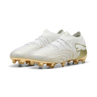 PUMA Future 9 Ultimate Gras Football Boots (FG) White Gold