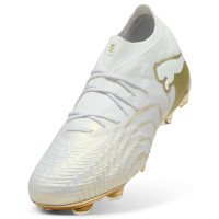 PUMA Future 9 Ultimate Gras Football Boots (FG) White Gold