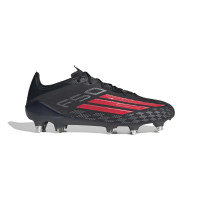 adidas F50 Elite Iron Stud Football Boots (SG) Black Red Dark Grey