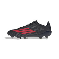 adidas F50 Elite Iron Stud Football Boots (SG) Black Red Dark Grey