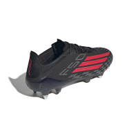 adidas F50 Elite Iron Stud Football Boots (SG) Black Red Dark Grey