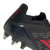 adidas F50 Elite Iron Stud Football Boots (SG) Black Red Dark Grey