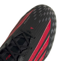 adidas F50 Elite Iron Stud Football Boots (SG) Black Red Dark Grey