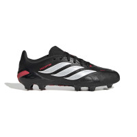 adidas Predator League Gras Football Boots (FG) Kids Black White Red