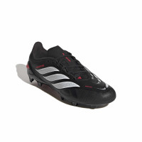 adidas Predator League Gras Voetbalschoenen (FG) Kids Zwart Wit Rood