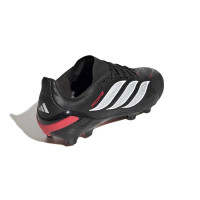 adidas Predator League Gras Football Boots (FG) Kids Black White Red