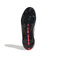 adidas Predator League Gras Football Boots (FG) Kids Black White Red