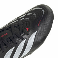 adidas Predator League Gras Football Boots (FG) Kids Black White Red