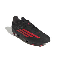 adidas F50 League Iron Stud Football Boots (SG) Black Red Dark Grey
