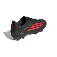 adidas F50 League Iron Stud Football Boots (SG) Black Red Dark Grey