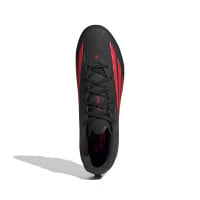 adidas F50 League Iron Stud Football Boots (SG) Black Red Dark Grey