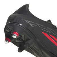 adidas F50 League Iron Stud Football Boots (SG) Black Red Dark Grey