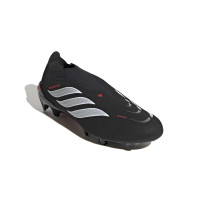 adidas Predator League Veterloze Gras Voetbalschoenen (FG) Zwart Wit Rood