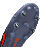 Nike Tiempo Legend 10 Elite Iron Nop Football Boots (SG) Pro Player Light Blue Bright Red Black