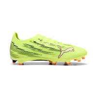 PUMA Ultra 6 Pro Grass/Artificial Grass Football Boots (MG) Neon Yellow Red Black