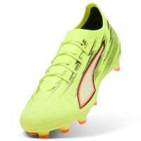 PUMA Ultra 6 Pro Grass/Artificial Grass Football Boots (MG) Neon Yellow Red Black