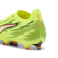 PUMA Ultra 6 Pro Grass/Artificial Grass Football Boots (MG) Neon Yellow Red Black