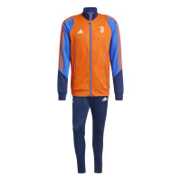 adidas Juventus Trainingspak Full-Zip 2024-2025 Oranje Donkerblauw Blauw Wit