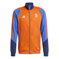 adidas Juventus Trainingspak Full-Zip 2024-2025 Oranje Donkerblauw Blauw Wit