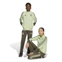 adidas Real Madrid Full-Zip Tracksuit 2025-2026 Kids Light Green Grey