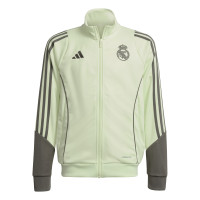 adidas Real Madrid Full-Zip Tracksuit 2025-2026 Kids Light Green Grey