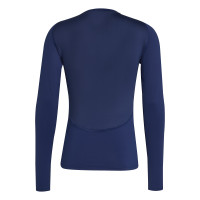 adidas Techfit Ondershirt Lange Mouwen Donkerblauw Wit