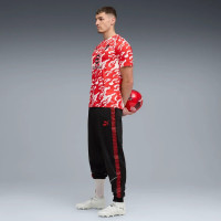 PUMA AC Milan Pre-Match Trainingsshirt 2025-2026 Wit Rood