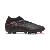 PUMA Future 9 Pro Gazon Naturel Artificiel Chaussures de Foot (MG) Noir Rouge