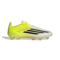 adidas F50 Elite Gras Voetbalschoenen (FG) Neongeel Zwart Rood
