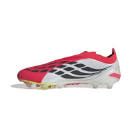 adidas Predator Elite Veterloze Kunstgras Voetbalschoenen (AG) Rood Wit Zwart