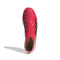 adidas Predator Elite Veterloze Kunstgras Voetbalschoenen (AG) Rood Wit Zwart