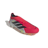 adidas Predator Elite Veterloze Kunstgras Voetbalschoenen (AG) Rood Wit Zwart