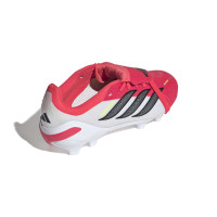 adidas Predator Elite FT Gras Voetbalschoenen (FG) Kids Rood Wit Zwart
