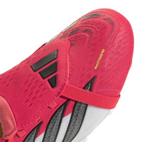adidas Predator Elite FT Gras Voetbalschoenen (FG) Kids Rood Wit Zwart