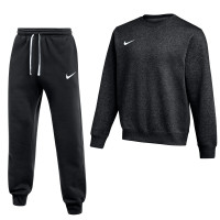 Nike Park 26 Fleece Crew Jogging Suit Black White