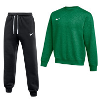 Combinaison de jogging Nike Park 26 Fleece Crew vert foncé noir