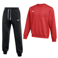 Combinaison de jogging Nike Park 26 Fleece Crew rouge et noir