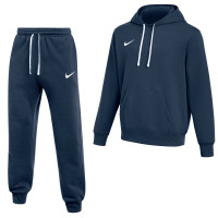Nike Park 26 Fleece Pullover Hoodie Joggingpak Donkerblauw Wit