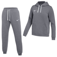 Nike Park 26 Fleece Pullover Hoodie Women's Jogging Suit Dark Grey White